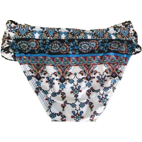 Lucky Brand Floral Swimsuit Bottom Blue XS - Picture 5 of 5